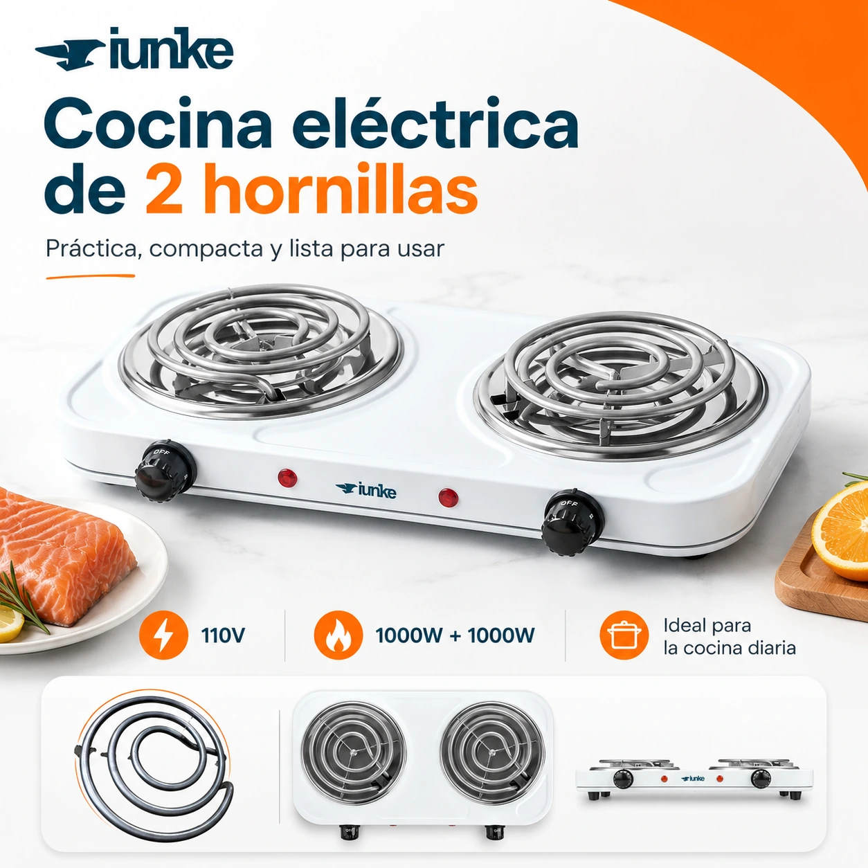 Two-burner electric cooktop product poster