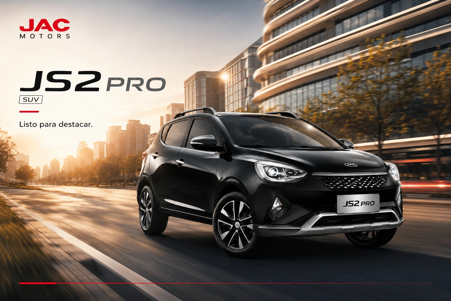 JAC JS2 Pro automotive campaign visual