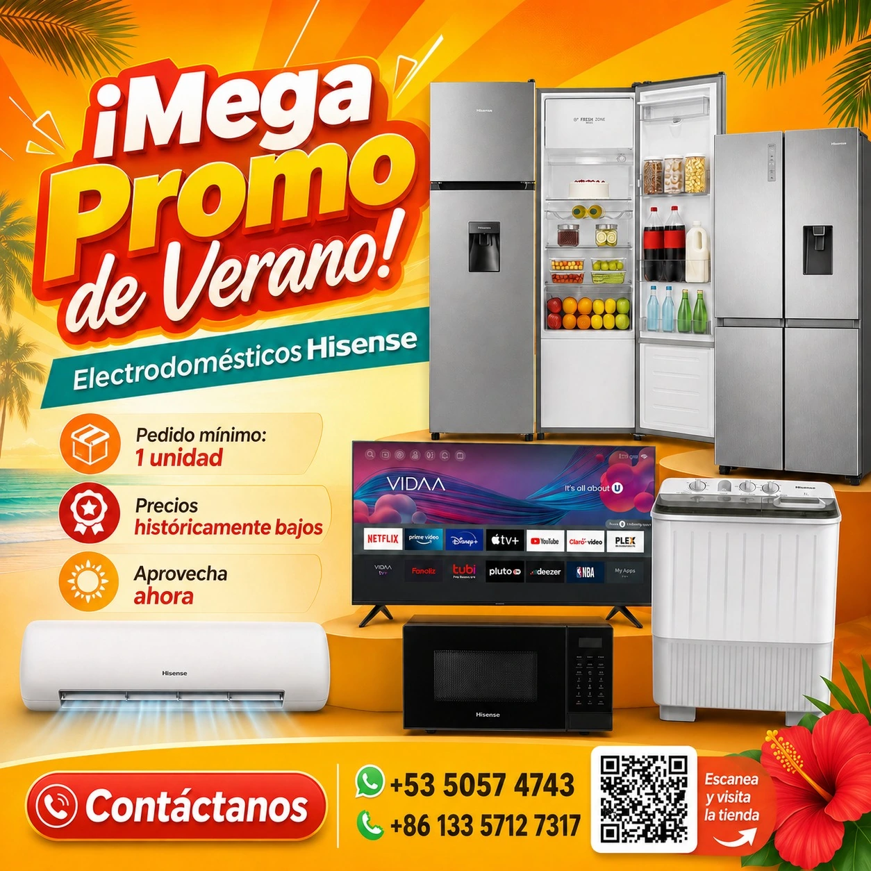 Hisense summer promotion campaign poster